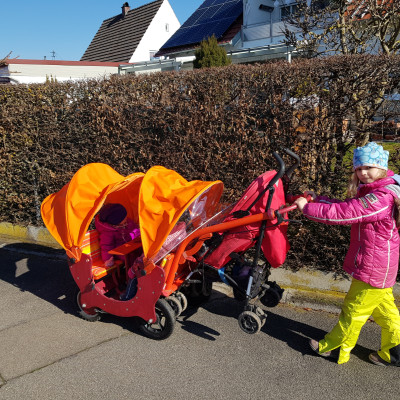 Mit Wind Sonnenschutz